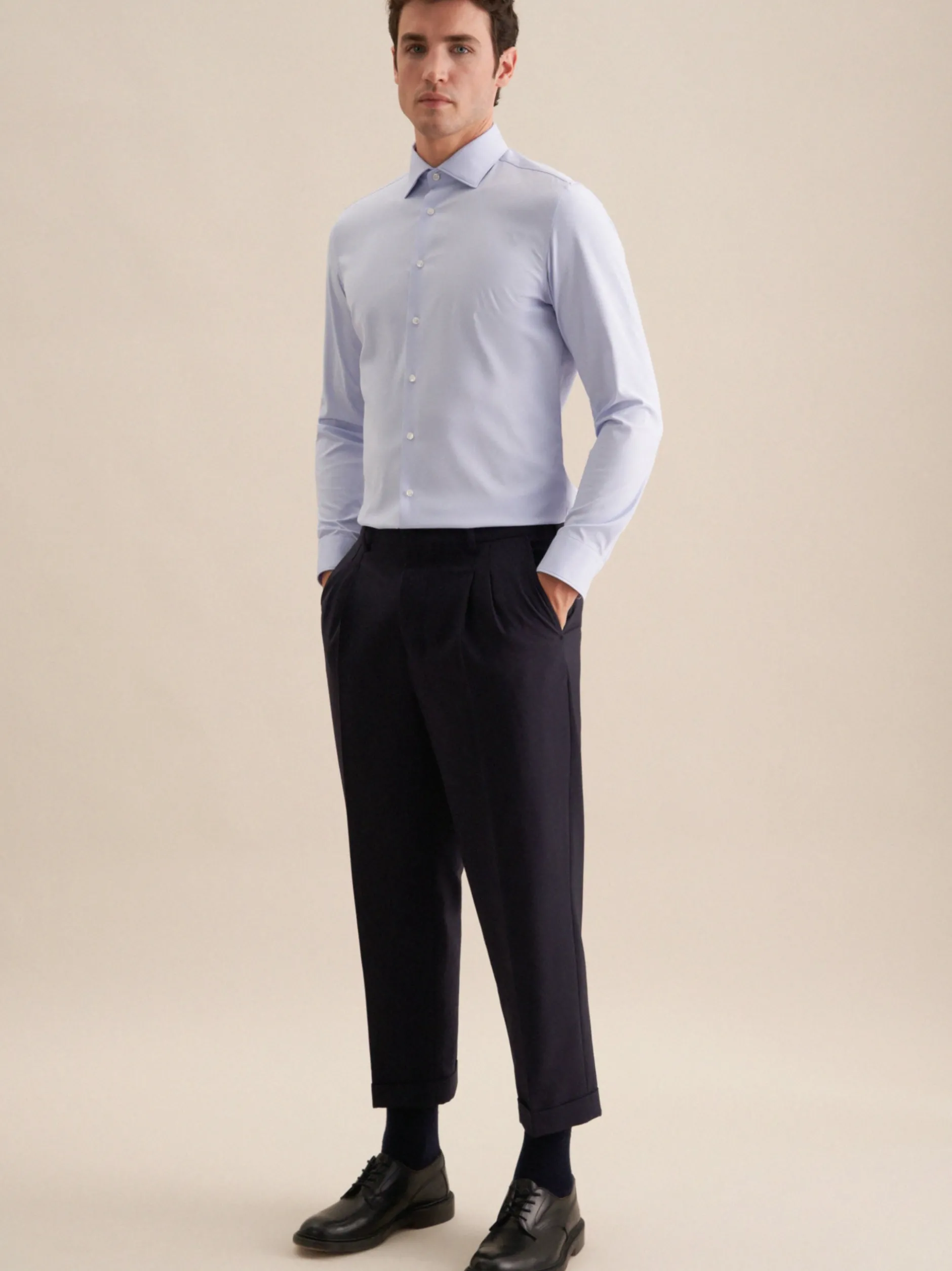 Seidensticker Herren Performance-Hemd - Slim Fit in hellblau