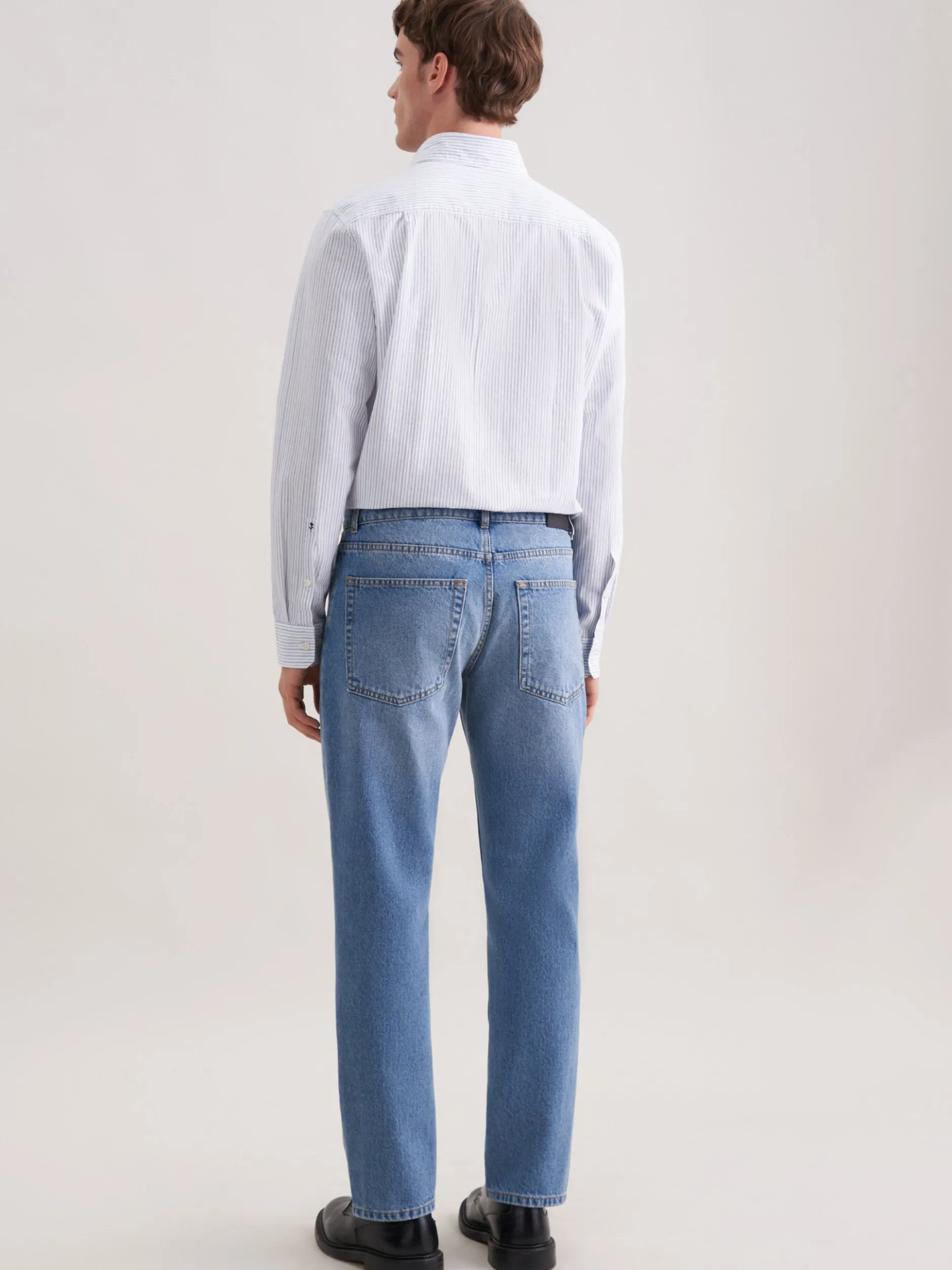 Seidensticker Herren 5-Pocket Denim - Regular Fit in medium stone denim