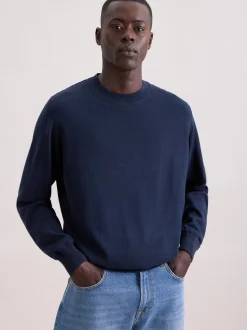 Seidensticker Herren Pullover - Regular Fit in blau