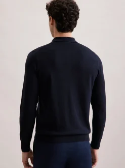 Seidensticker Herren Pullover - Regular Fit in marine