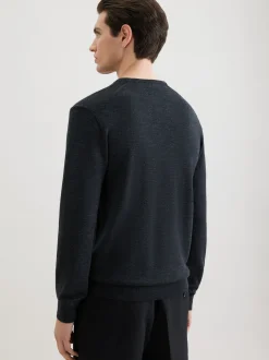 Seidensticker Herren Pullover - Regular Fit in melange