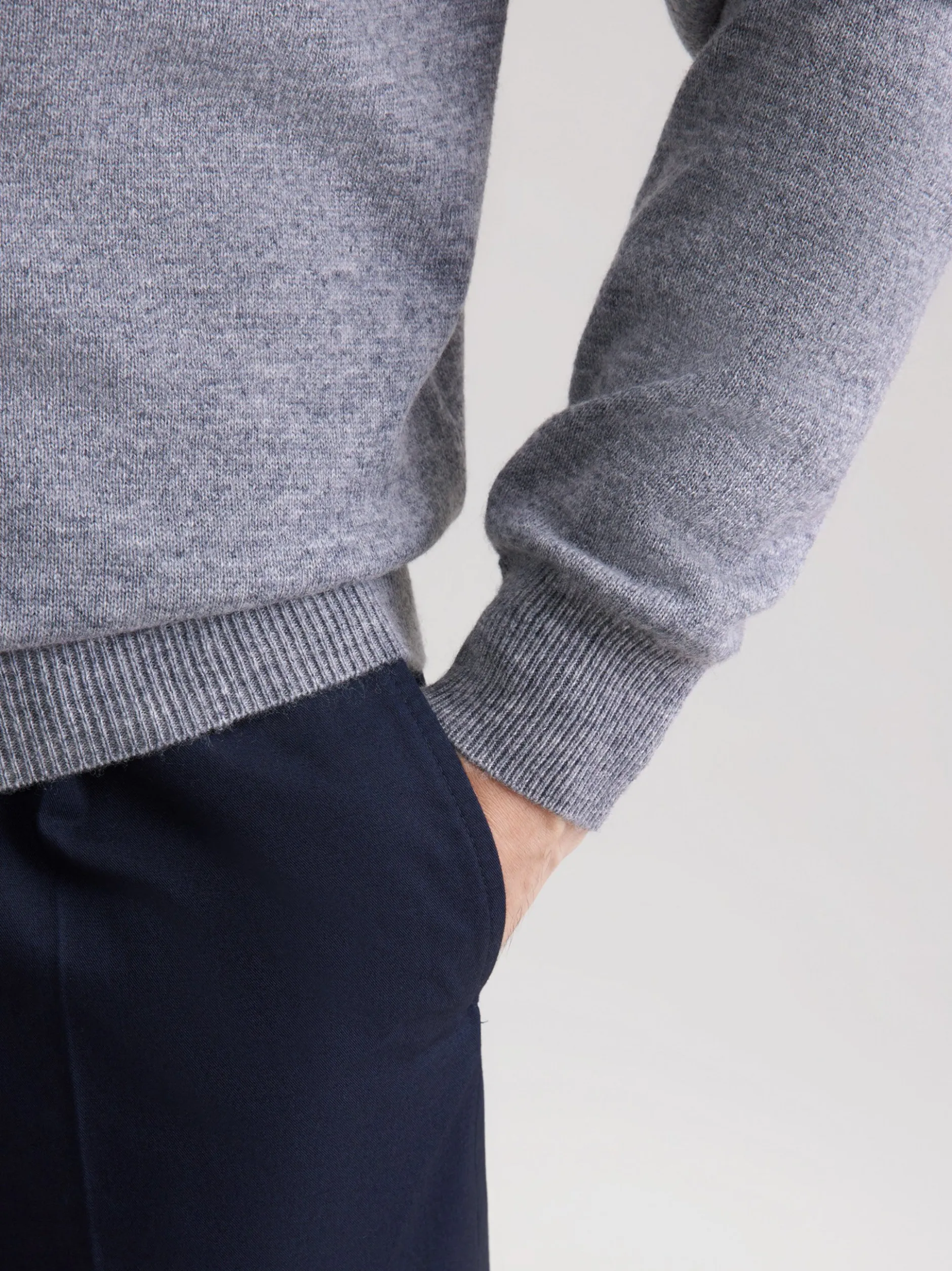 Seidensticker Herren Pullover - Regular Fit in grau