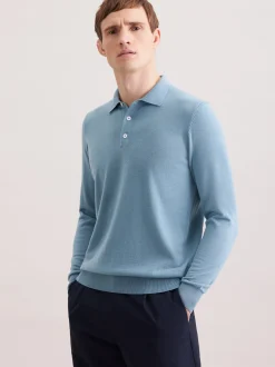 Seidensticker Herren Pullover - Regular Fit in blau