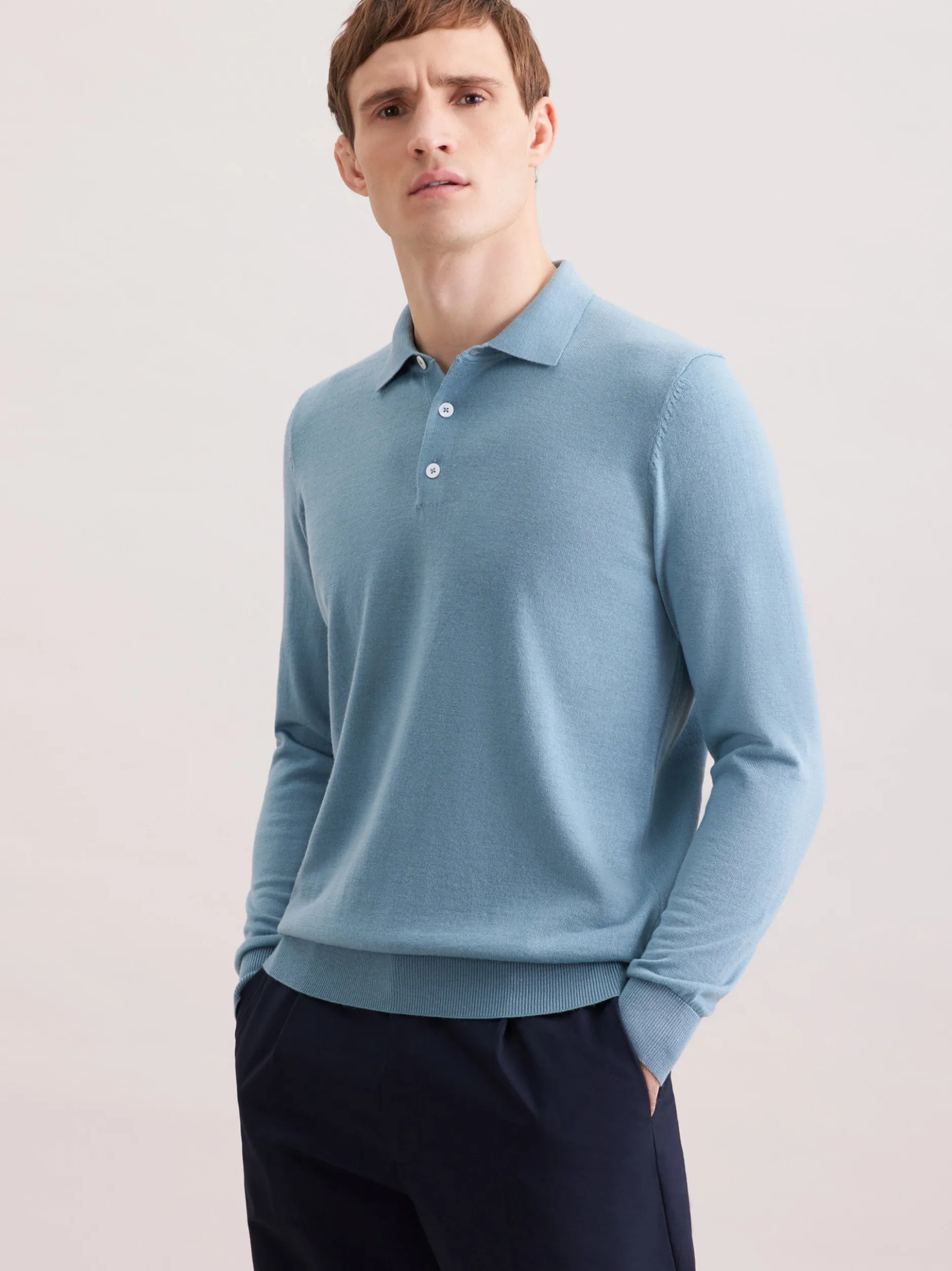 Seidensticker Herren Pullover - Regular Fit in blau
