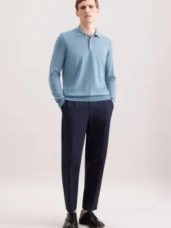 Seidensticker Herren Pullover - Regular Fit in blau