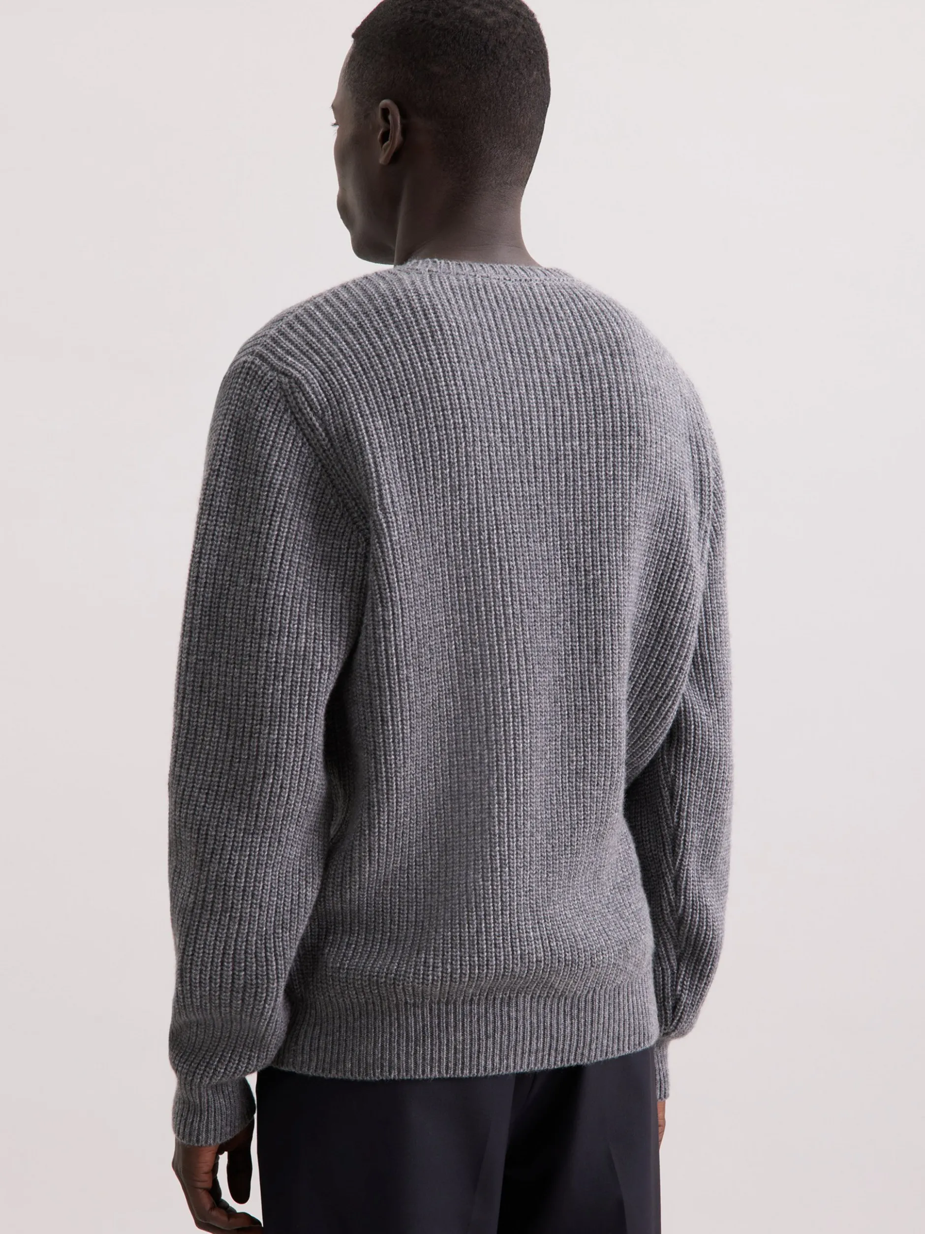 Seidensticker Herren Pullover - Regular Fit in grau