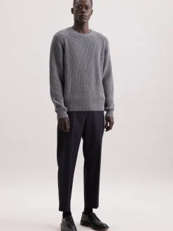Seidensticker Herren Pullover - Regular Fit in grau