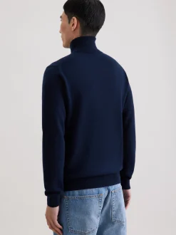 Seidensticker Herren Pullover - Regular Fit in blau