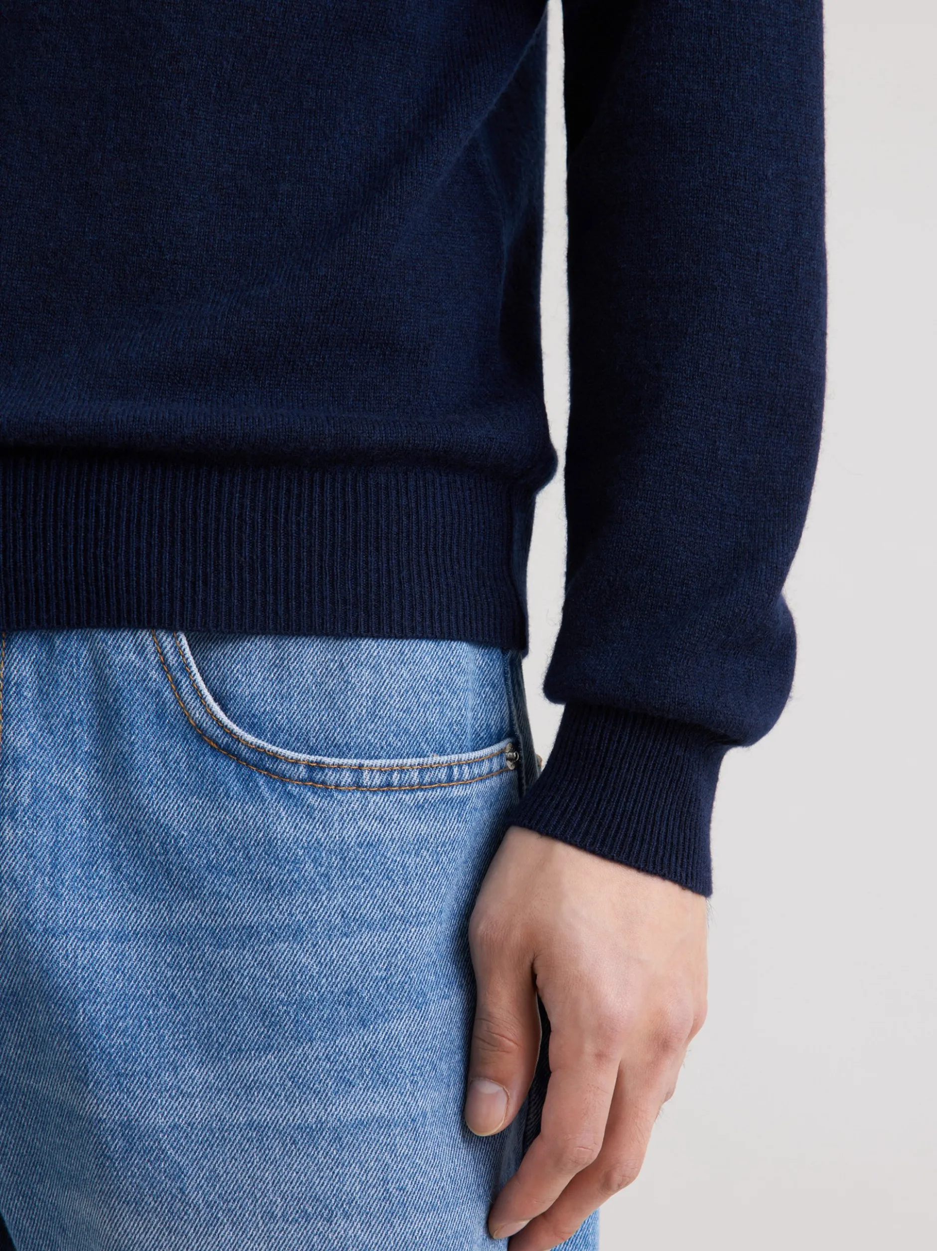 Seidensticker Herren Pullover - Regular Fit in blau