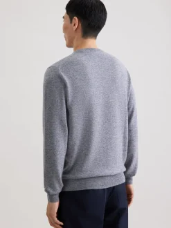 Seidensticker Herren Pullover - Regular Fit in grau