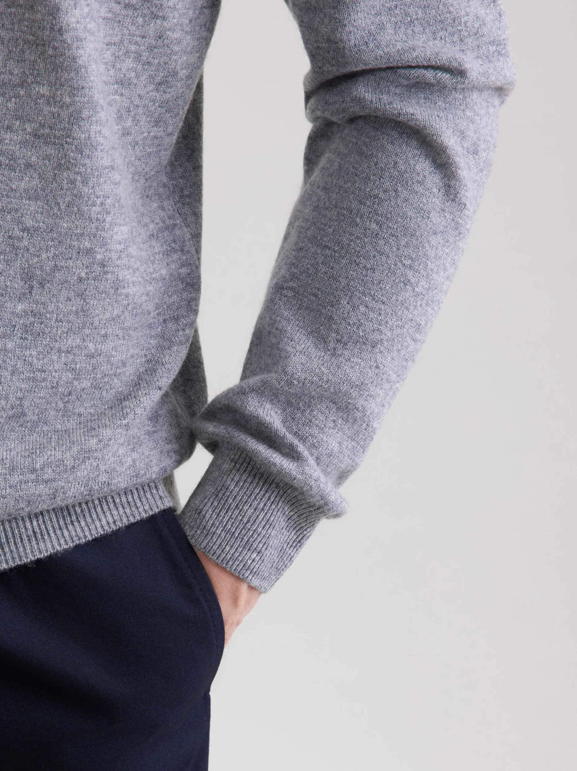 Seidensticker Herren Pullover - Regular Fit in grau