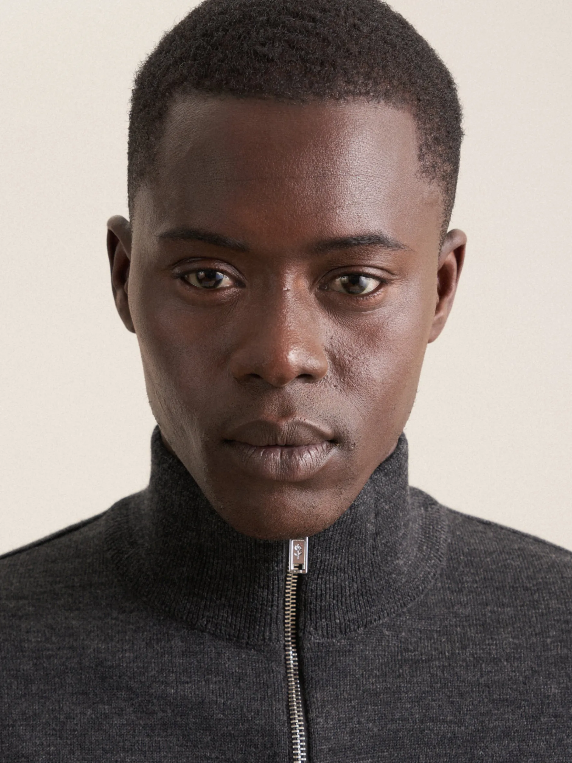 Seidensticker Herren Quarter Zip - Regular Fit in melange