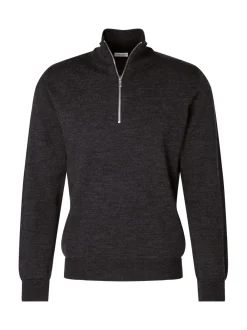 Seidensticker Herren Quarter Zip - Regular Fit in melange