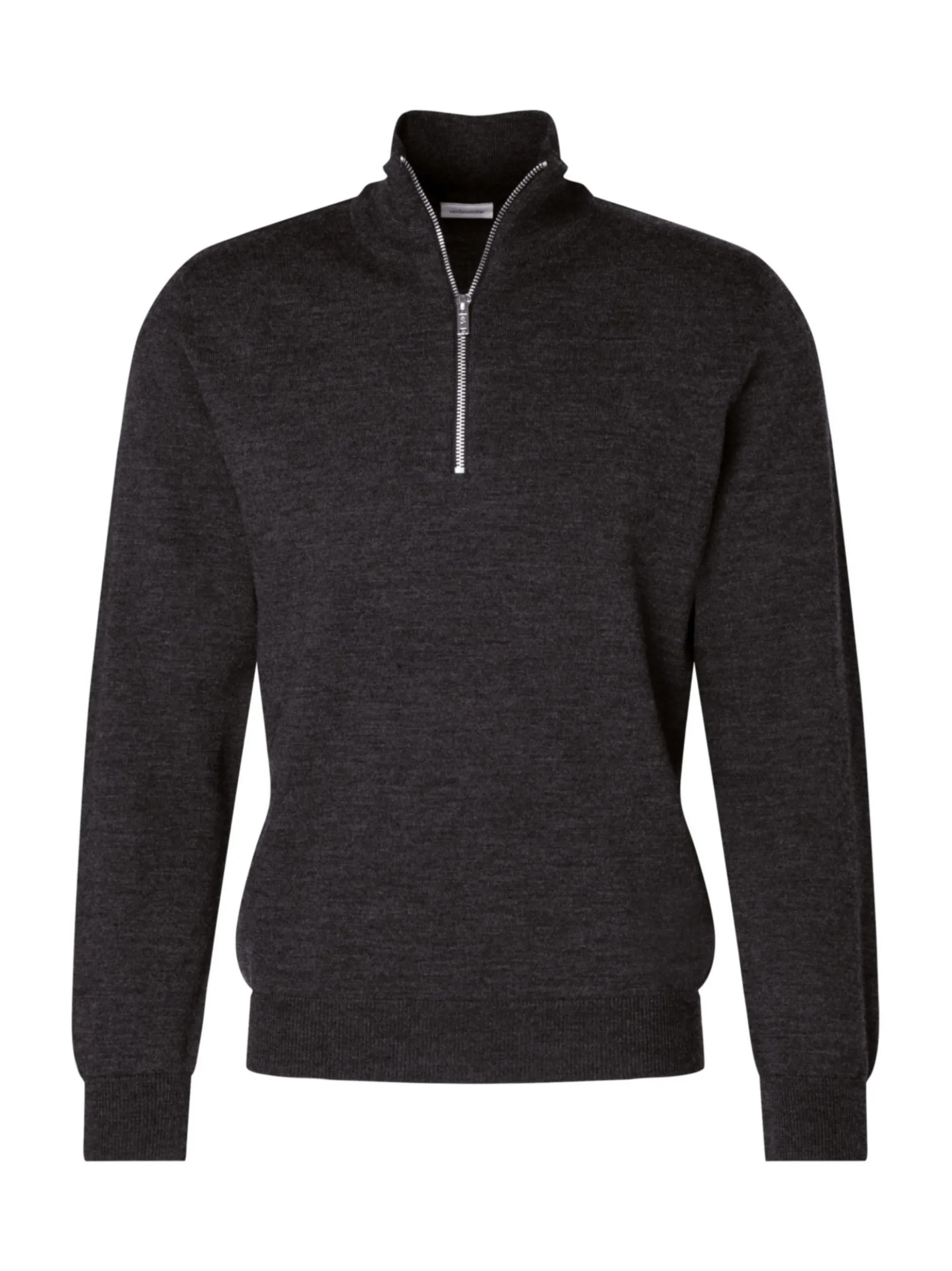 Seidensticker Herren Quarter Zip - Regular Fit in melange