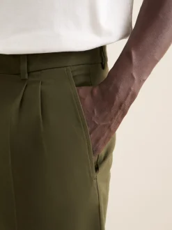 Seidensticker Herren Shorts - Fit in oliv
