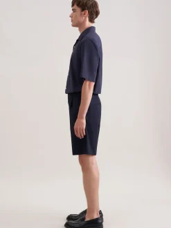 Seidensticker Herren Shorts - Regular Fit in marine