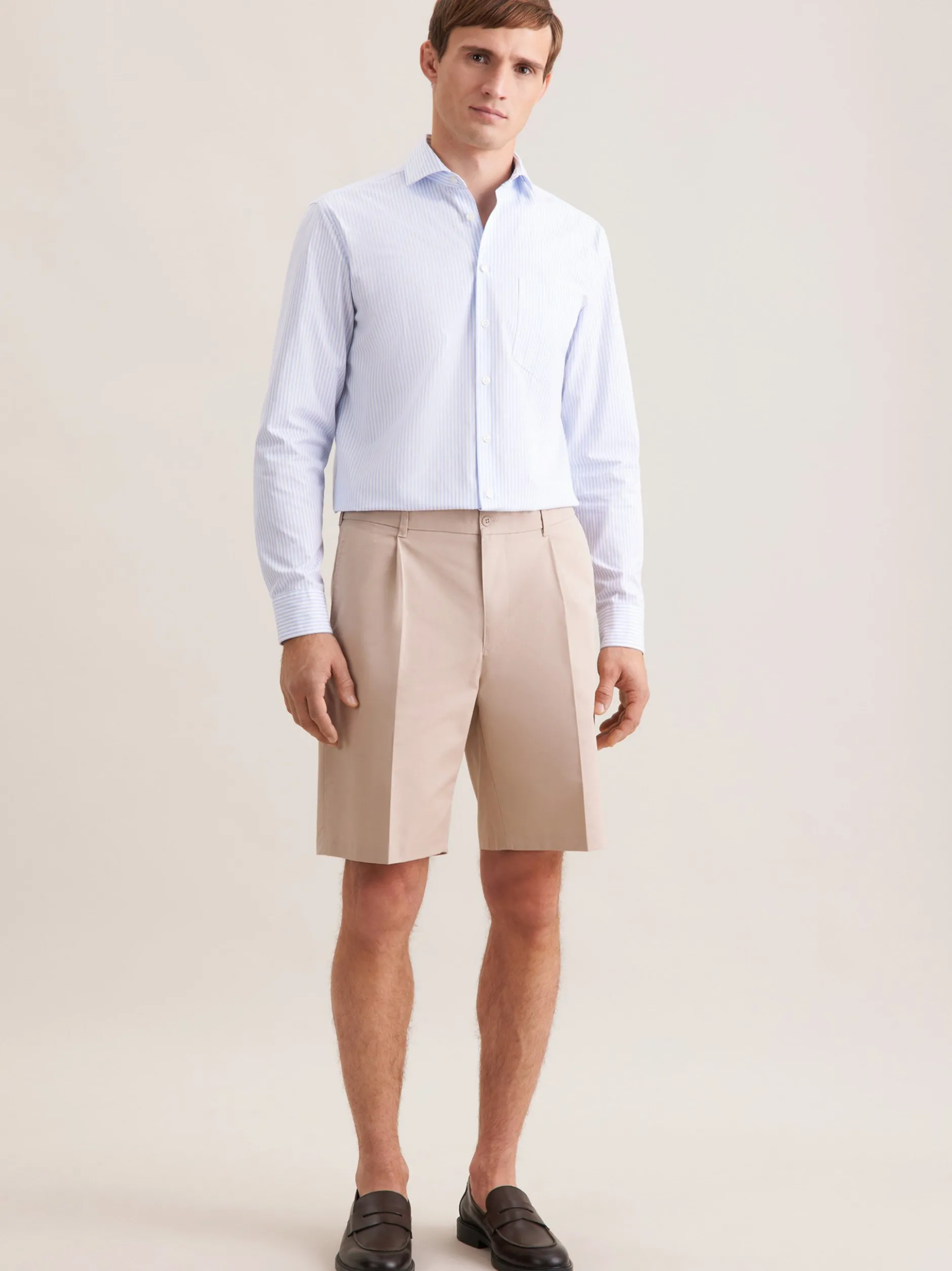 Seidensticker Herren Shorts - Regular Fit in beige