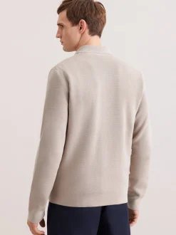 Seidensticker Herren Strickjacke - Regular Fit in beige