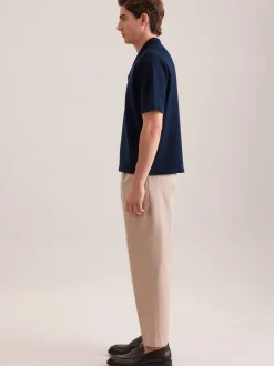 Seidensticker Herren Strick Resort Hemd - Regular Fit in blau