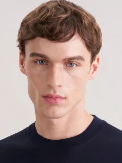 Seidensticker Herren T-Shirt - Regular Fit in marine