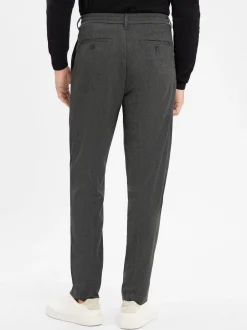 Selected Herren Bundfaltenhose - Leroy in anthrazit