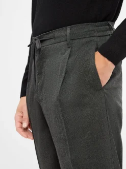 Selected Herren Bundfaltenhose - Leroy in anthrazit