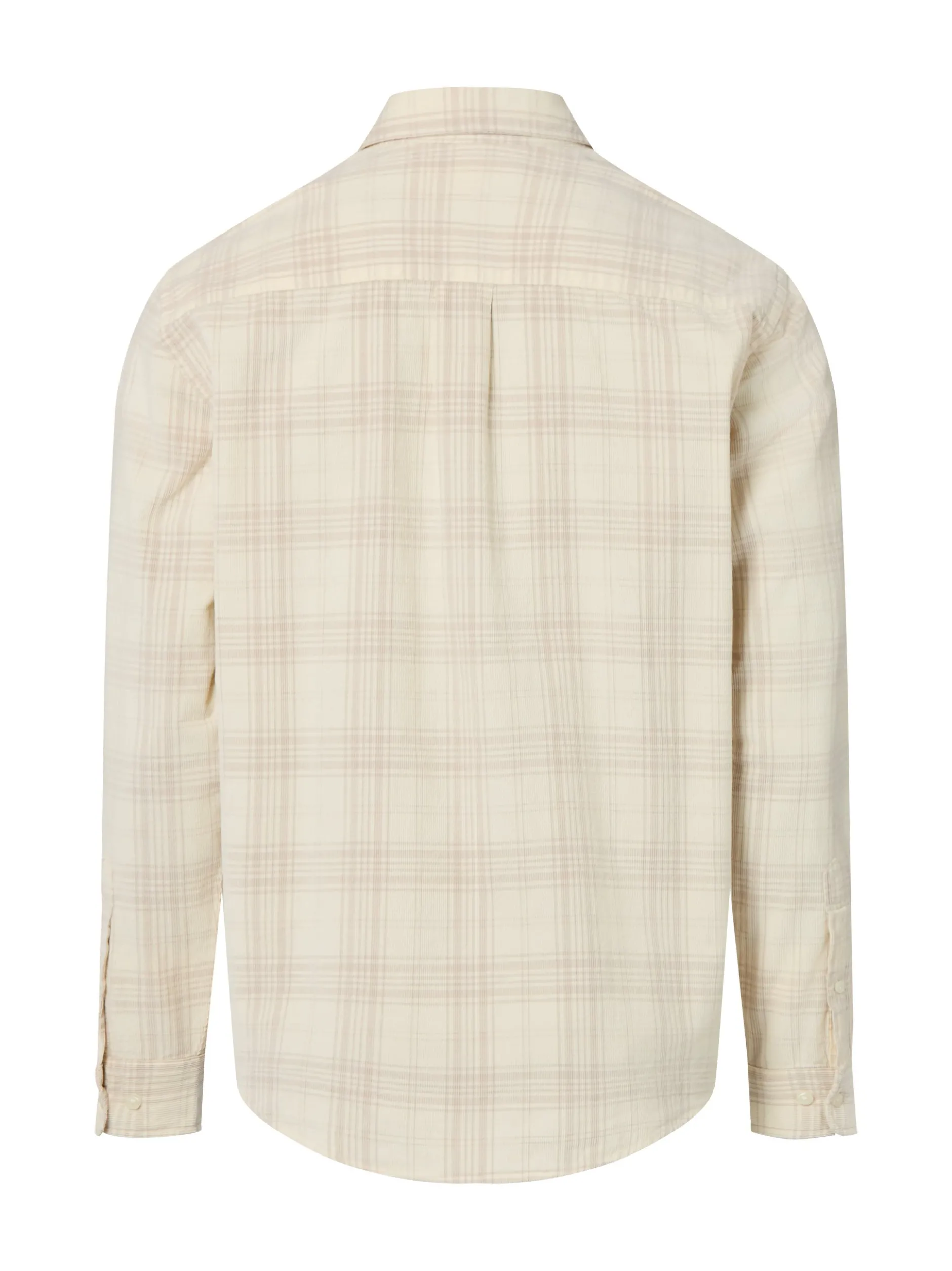 Selected Herren Cord-Hemd in vanille taupe