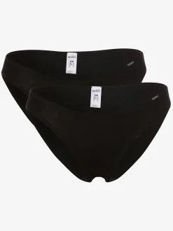 SKINY Damen Slips im 2er-Pack in schwarz