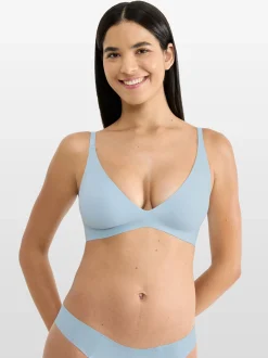 sloggi Damen Bügelloser BH - Blue ZERO Feel 20 THE UP in hellblau