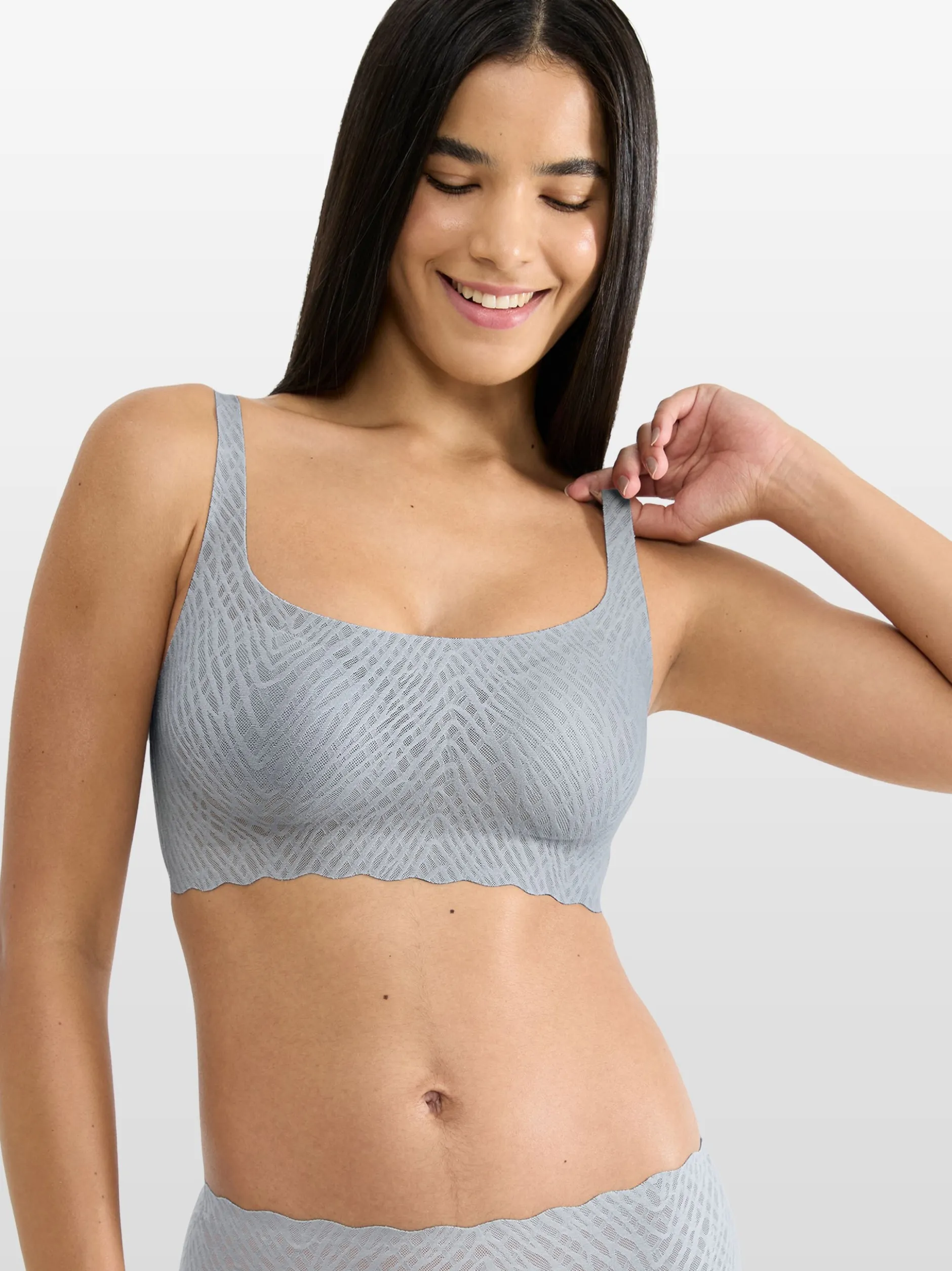 sloggi Damen Bustier - Blue ZERO Feel Bliss in grau