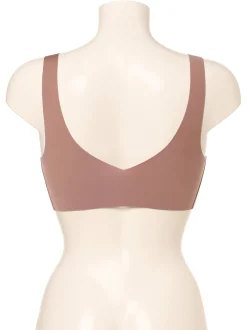 sloggi Damen Bustier - ZERO Feel - Bügellos - Wattiert in rosenholz