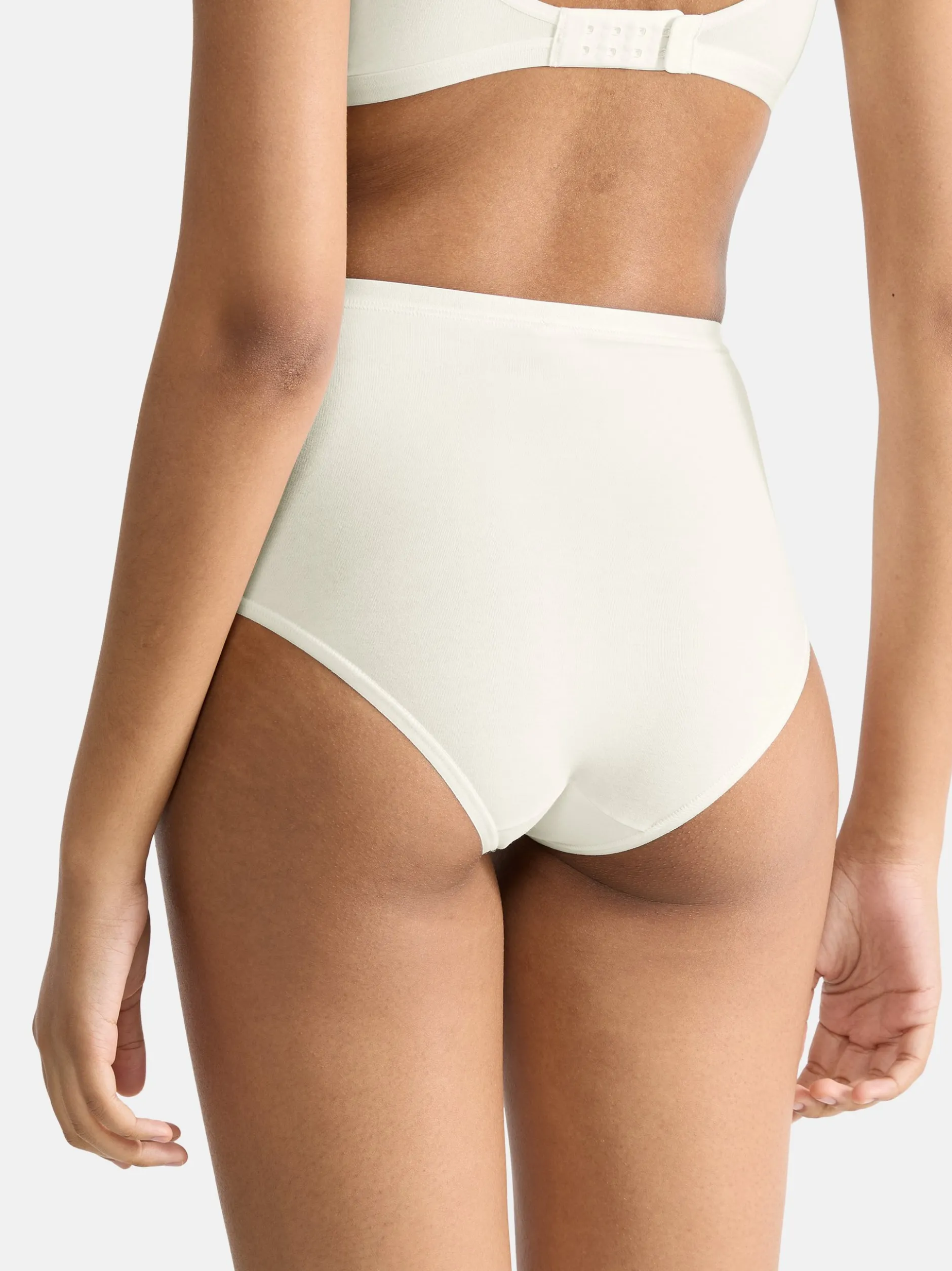 sloggi Damen High Waist Panty - 3er Pack GO Daily Cotton in weiß