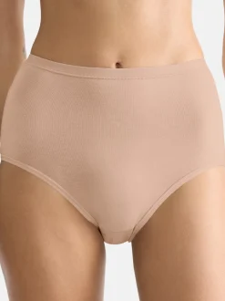 sloggi Damen High Waist Panty - 6er Pack GO Daily Cotton in beige