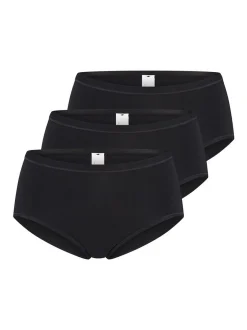 sloggi Damen High Waist Panty - 3er Pack GO Daily Cotton in schwarz