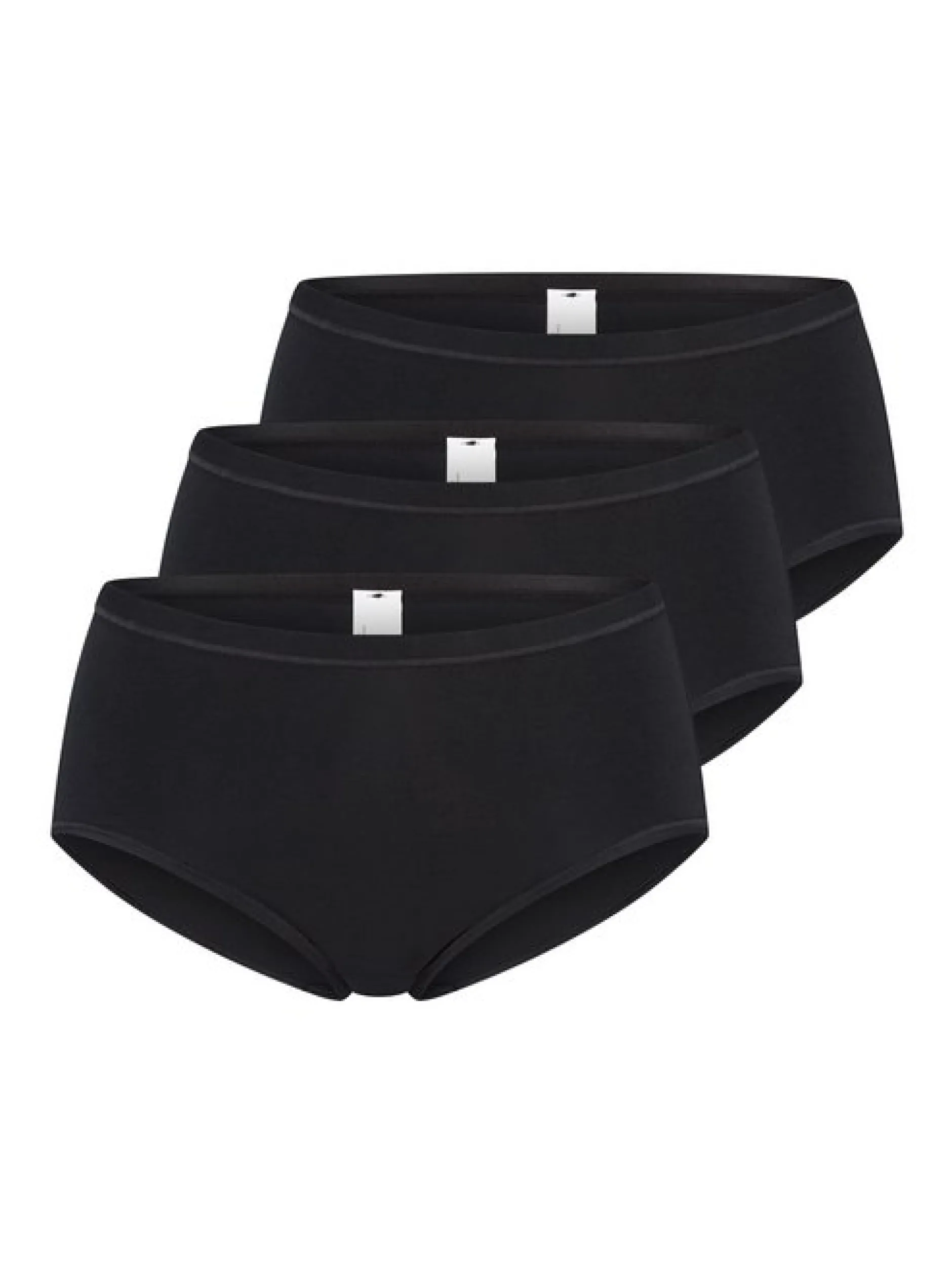 sloggi Damen High Waist Panty - 3er Pack GO Daily Cotton in schwarz