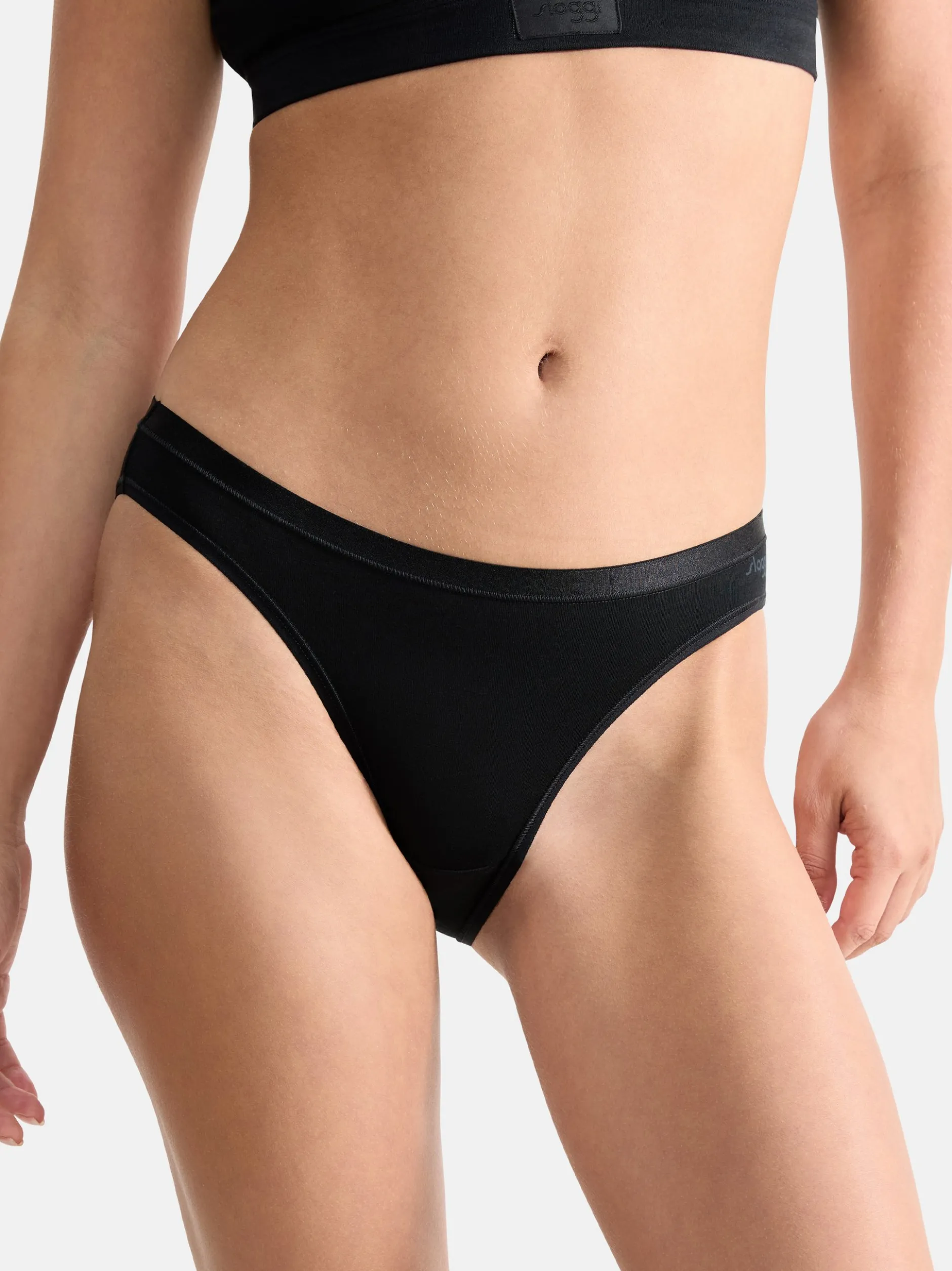 sloggi Damen High Waist Panty - 9er Pack GO Daily Cotton in braun