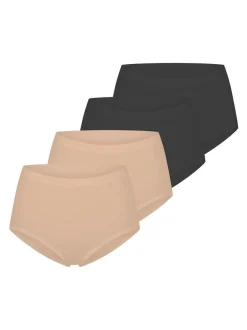 sloggi Damen High Waist Panty - 4er Pack GO Sense in beige
