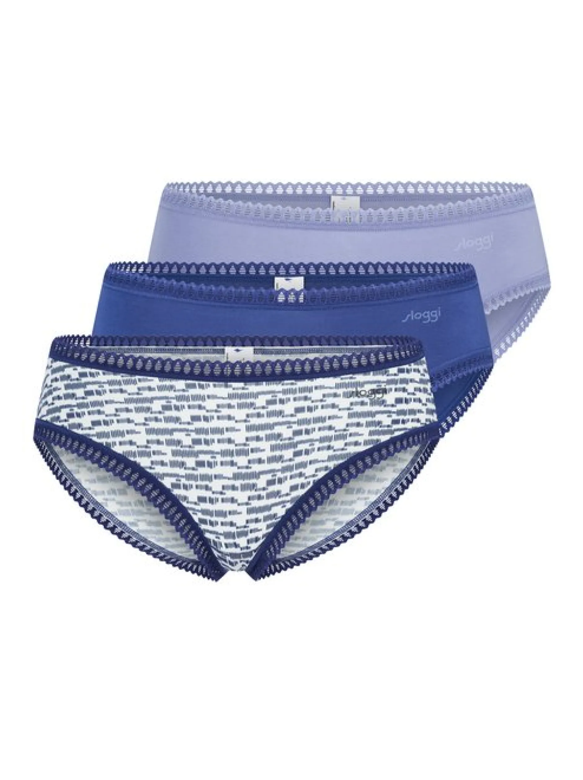 sloggi Damen Hipster - 3er Pack GO Crush in blau
