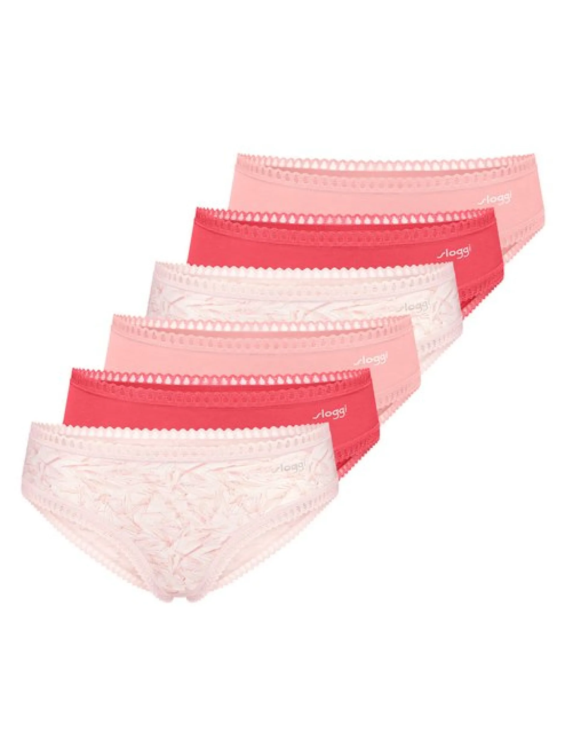 sloggi Damen Hipster - 6er Pack GO Crush in rosa