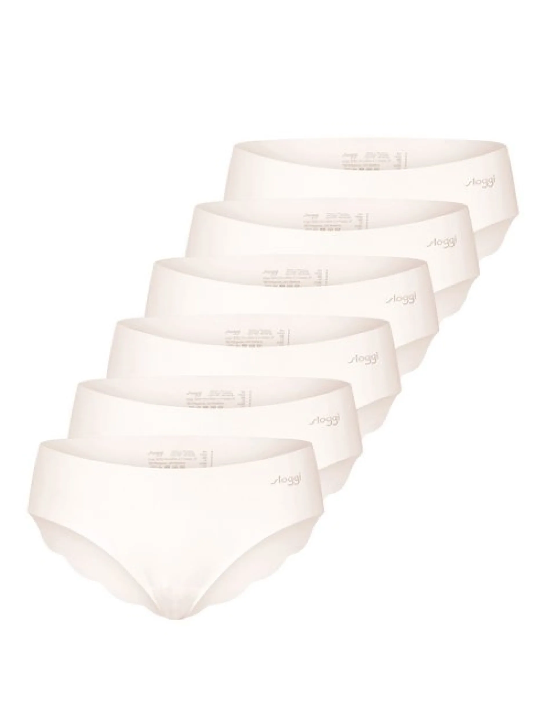 sloggi Damen Hipster - 6er Pack ZERO Microfibre in beige vanille
