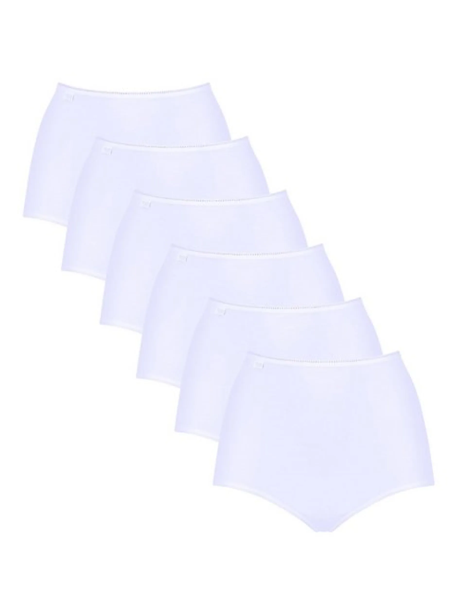 sloggi Damen Maxi Slip - 6er Pack 24/7 Microfibre in weiß