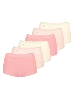 sloggi Damen Maxi Slip - 6er Pack Basic+ in rosa