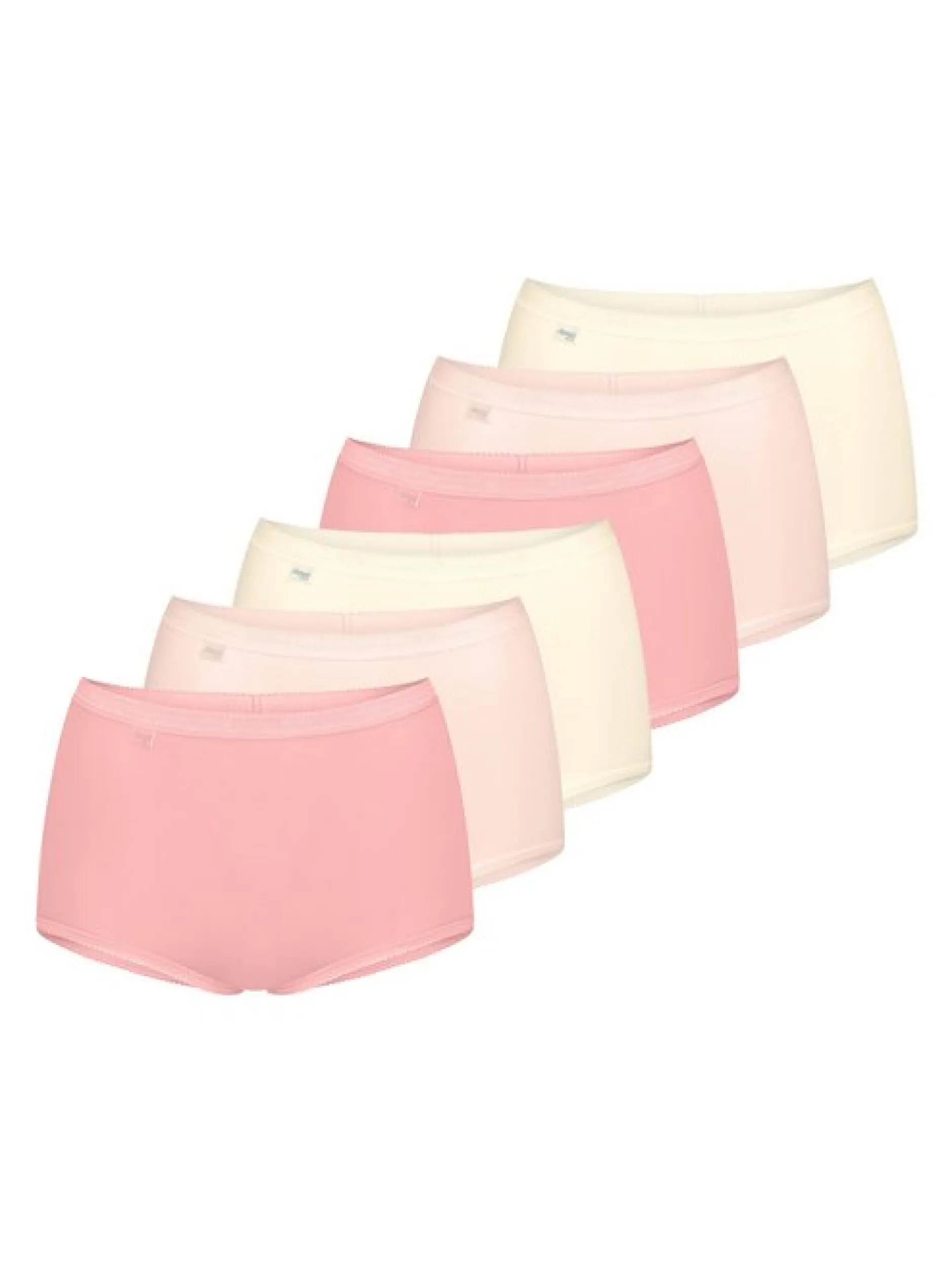 sloggi Damen Maxi Slip - 6er Pack Basic+ in rosa