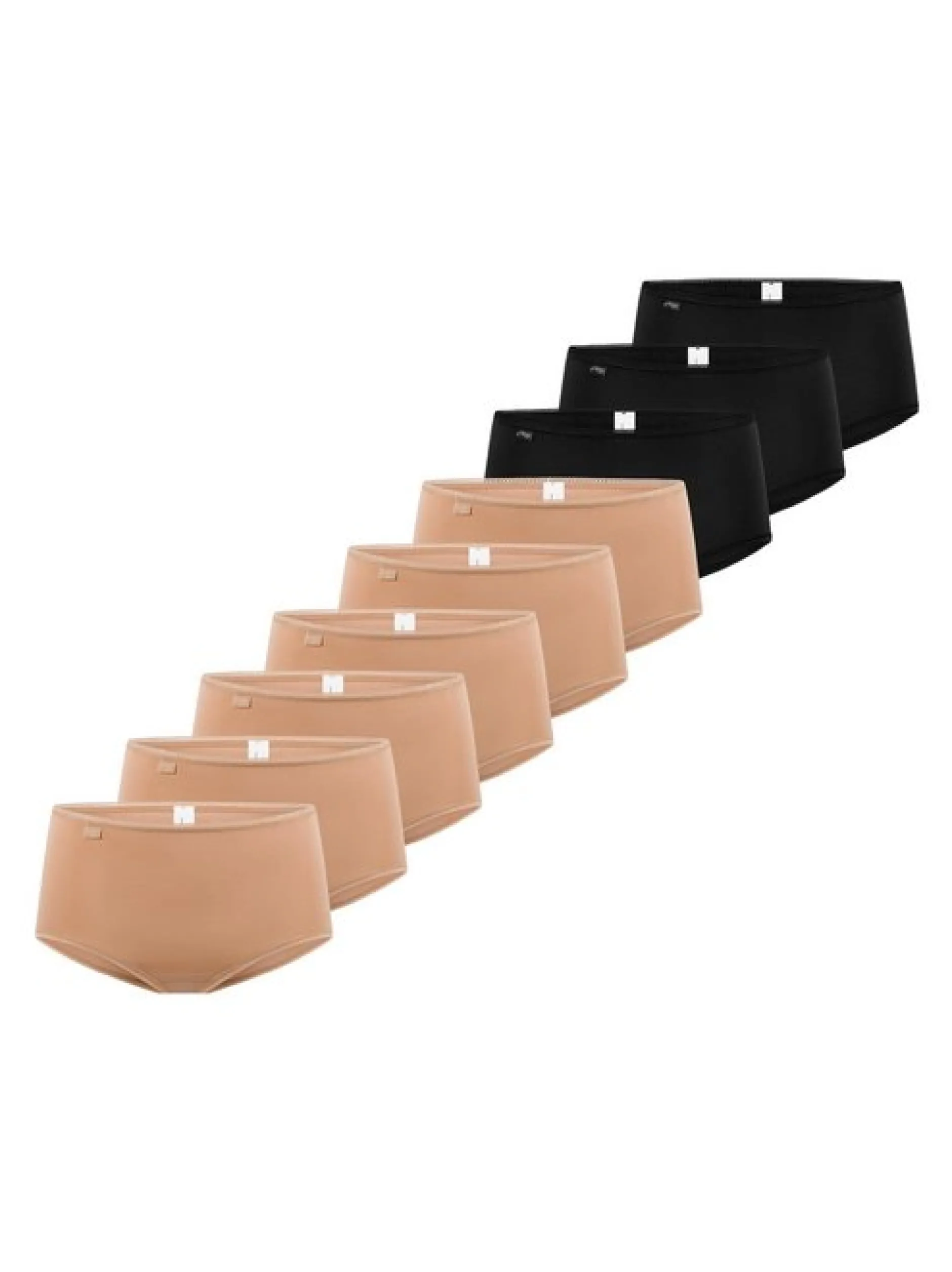 sloggi Damen Midi Slip - 9er Pack 24/7 Cotton in braun