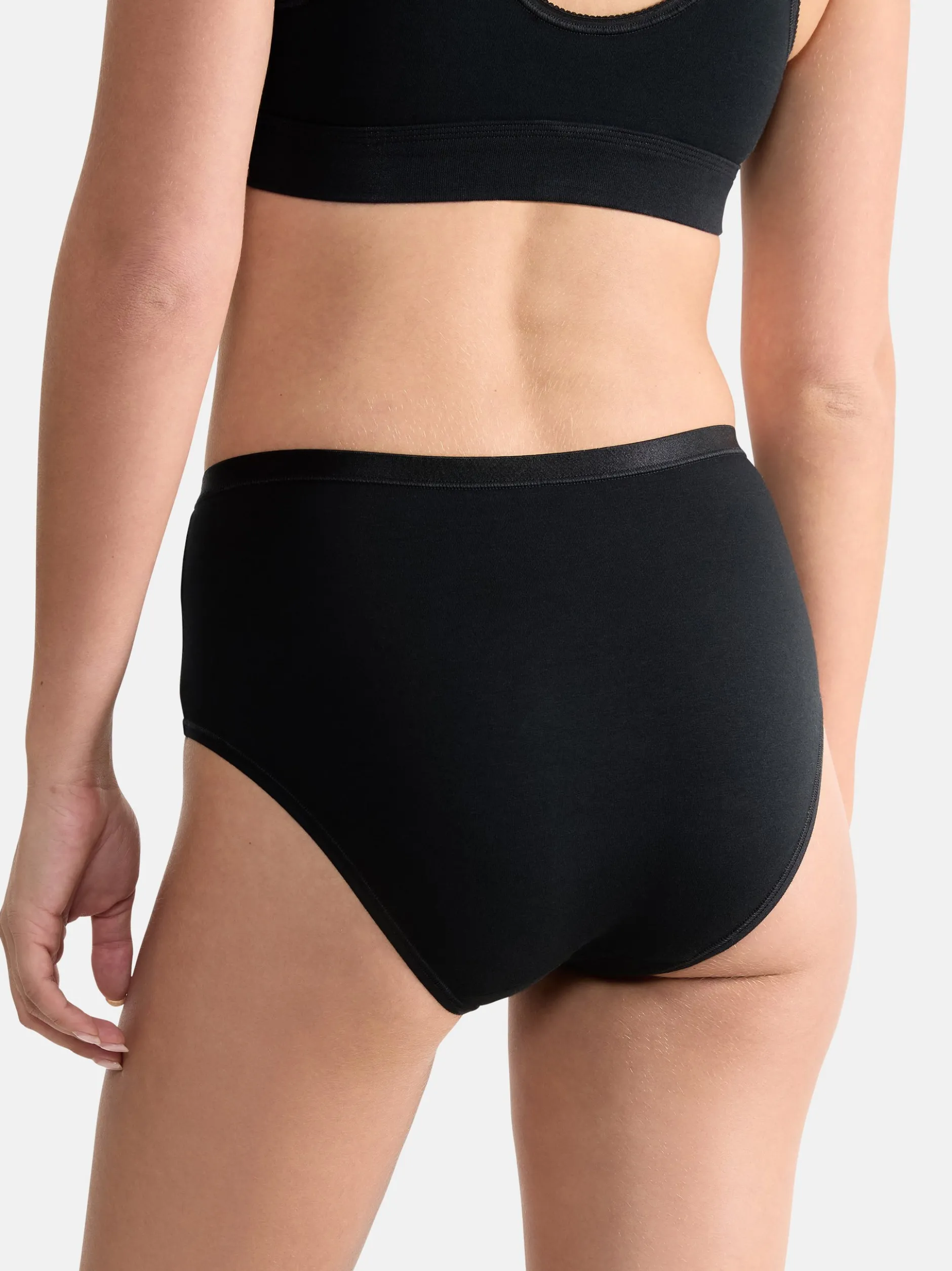 sloggi Damen Midi Slip - 6er Pack GO Daily Cotton in schwarz