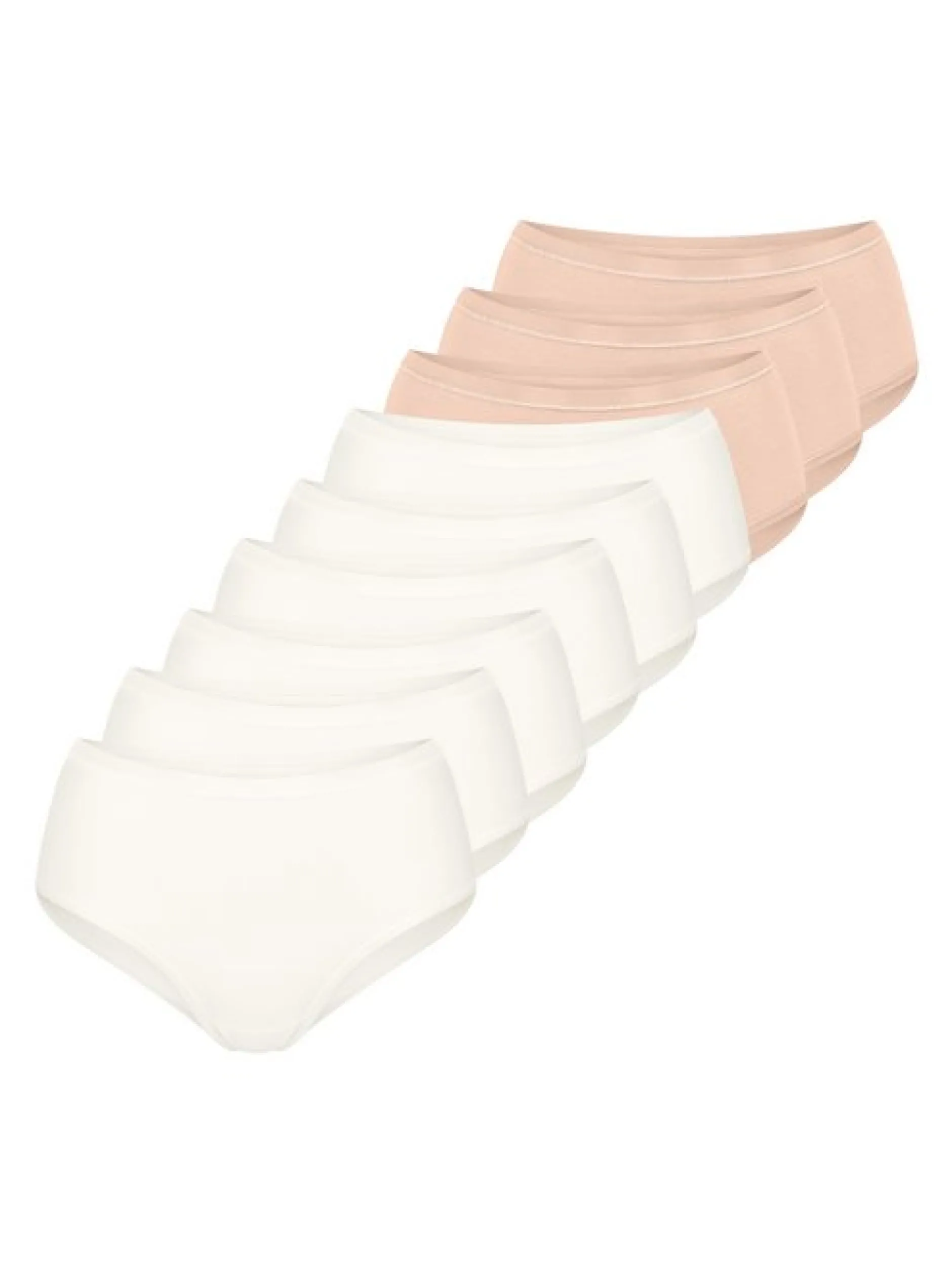 sloggi Damen Midi Slip - 9er Pack GO Daily Cotton in beige