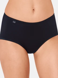 sloggi Damen Midi Slip - 9er Pack 24/7 Microfibre in schwarz