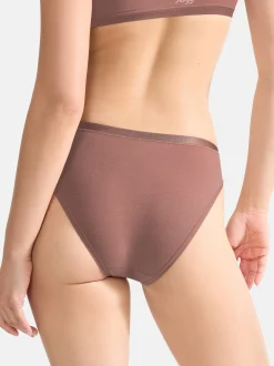 sloggi Damen Midi Slip - 9er Pack GO Daily Cotton in braun