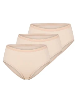 sloggi Damen Midi Slip - 3er Pack GO Daily Cotton in beige