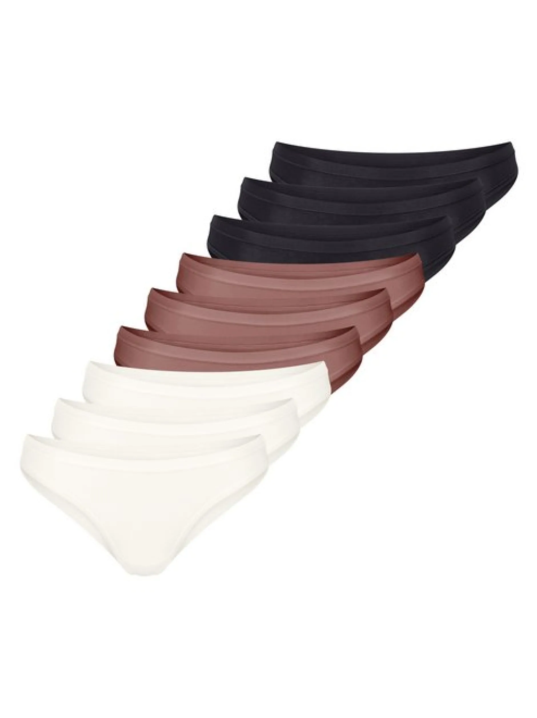 sloggi Damen Mini Slip - 9er Pack GO Daily Cotton in braun